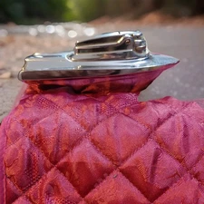 Vintage Ronson Futura Varaflame Chrome Boat Rocket Ship Table Lighter