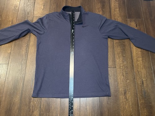 Nike Dri-Fit Victory 1/4 Zip Top Herren L grau marine Langarm Golf CN1018-015 - Bild 5 von 6