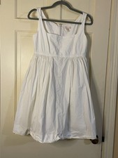 Rebecca Taylor Sleeveless Empire Waist Dress in Snow Quiet Luxury size 4