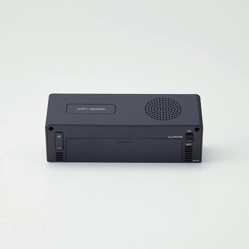 MUJI Japan Digital Radio Clock Alarm Clock BLACK MJ-RDCLA B NEW from Japan - Picture 4 of 5