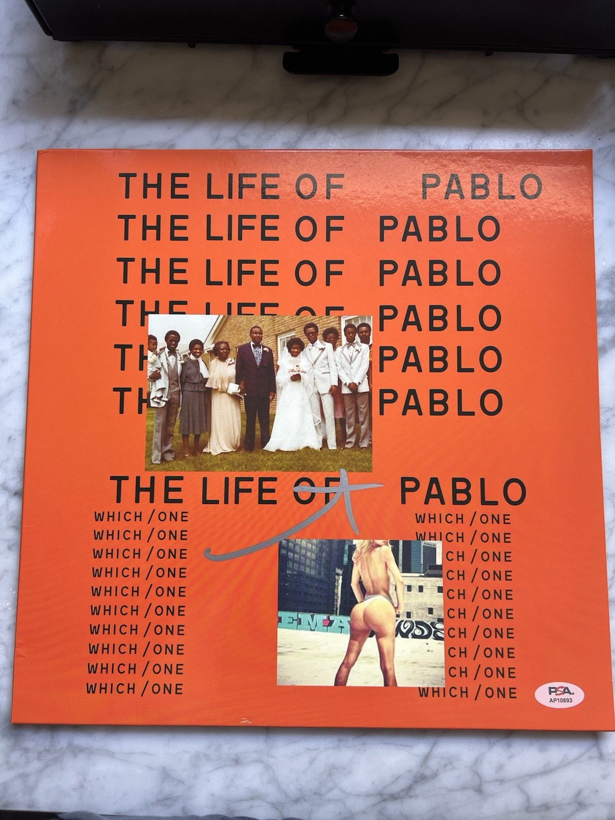 Kanye West Signed Autograph The Life of Pablo Vinyl Record Album LP Ye PSA COA