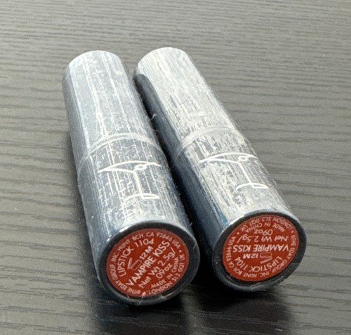 2 nuovi rossetti color tonalità di bacio vampiro full size 2,5 g / 0,09 oz sigillati - Foto 8 di 8