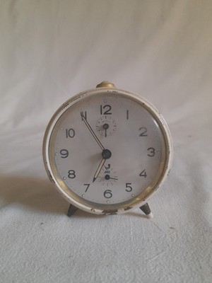 Old Nice French Jaz Winding Alarm Clock Working Condition Alarm