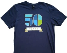 NEW Goodwill Thrift Store 50 years Blue T-Shirt Adult M Employee