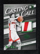 2024-25 Panini Noir Casting Call Memorabilia Holo Green 27/49 Reed Sheppard 1o3m