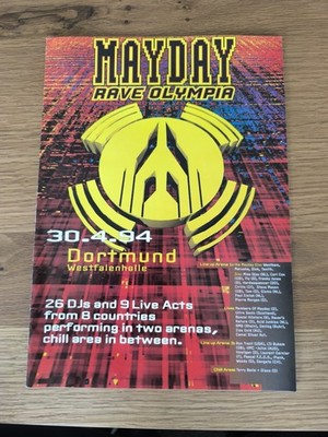 Programm Heft Mayday 1994 Dortmund Rave Olympia
