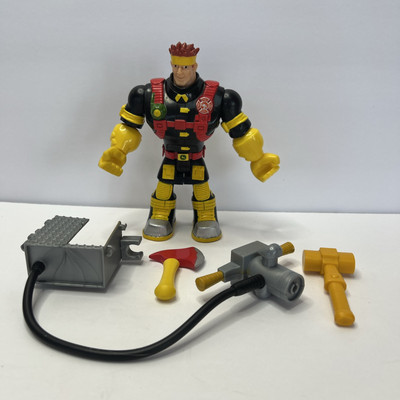 John Deere Figure Toy All-Terrain Team Eddie Embers Firefighter Fireman 2009 HTF