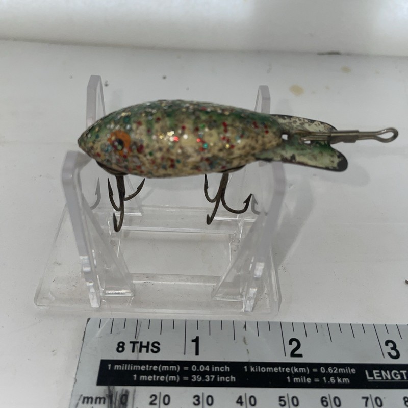 Vintage Wooden Bomber Fishing Lure 
