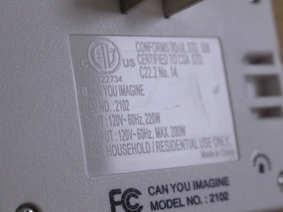 Can You Imagine Instant Switch Wireless Remote Wall Plug ONLY Model 2102 - Image 4 of 4