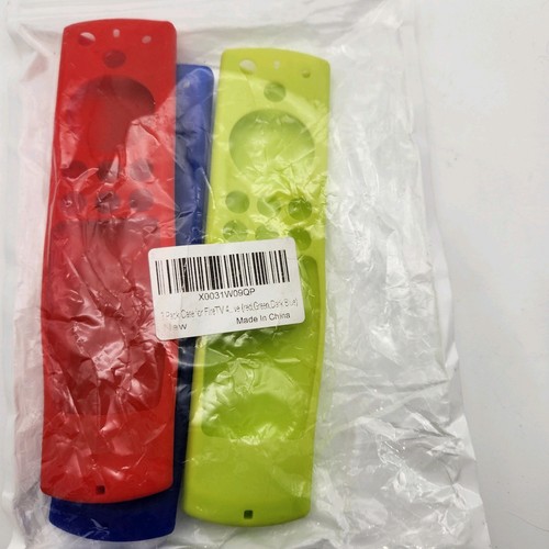 Fire TV Silicone Remote Control Cover-Case Lot Of 3 Colors NEW