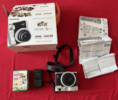 Fujifilm Instax Mini  90 Camera ,battery , Charger, Film, Original Box, Papers