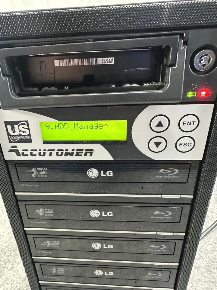 Accutower 5 Drive Blu-ray CD DVD BURNER - BURNER TOWER Tested Works w Hard Drive - Image 4 of 4