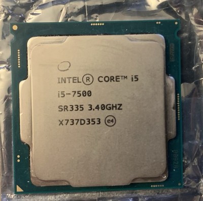 Intel Core i5-7500 7th Gen 3.40GHz 4-Core LGA1151 CPU SR335 6MB Cache