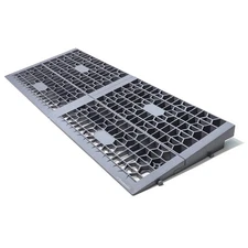 2" Rise Modular Threshold Ramps for Doorways, 3000 Lbs Capacity Wheel Chair R...