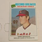 1977 Topps Record Breaker Nolan Ryan #234 Los Angeles Angels Baseball Card