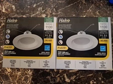 Halco LED Recessed Can Retrofit Kit with 5 6 Inch Recessed Housing (Two Pack)