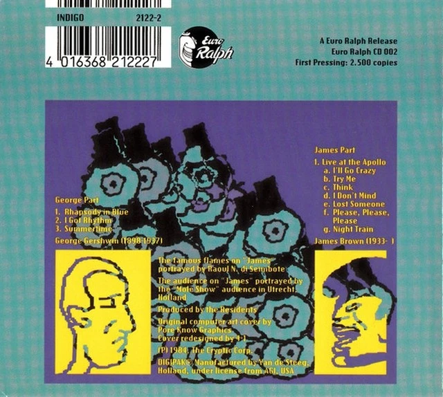 THE RESIDENTS | GEORGE & JAMES | CD DIGIPAK EURORALPH - Bild 2 von 4