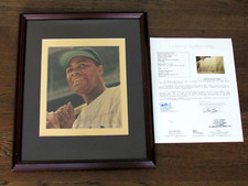 ELSTON HOWARD 1961 WSC NEW YORK YANKEES SIGNED AUTO VINTAGE COLOR PHOTO JSA LOA
