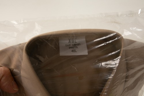 ABL SAE 149121 Preta 41N (H3L) L/S Military Shirt (JSF6) NWT Khaki Beige Medium - Picture 8 of 8