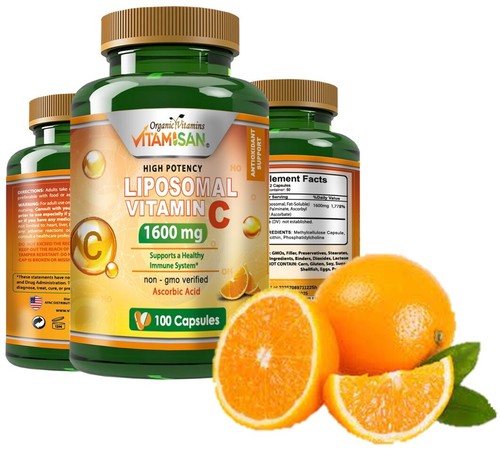 Liposomal Vitamin C Capsules High Absorption Immune Pills Supplements 300 CAPS - Picture 2 of 11