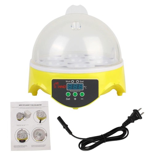 Brooder Poultry Incubator 7 Egg for Chicken Duck Bird Pigeon Mini Egg Incubator - Picture 16 of 19