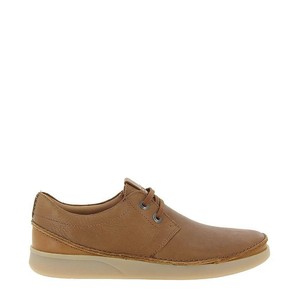 Color Zapatos Cuero Oakland Lace Clarks En Para Hombre Fabricados Claro Marrón EU8CqZ