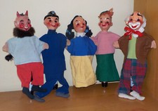 ✿✿ Vintage - alte schöne Handpuppenen für das  Kasperltheater ✿