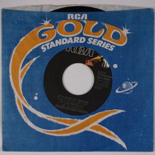 ELVIS PRESLEY: A Mess of Blues RCA 447-0628 Gold Standard 45 NM- Slight Warp - Afbeelding 1 van 2