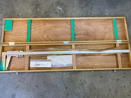 MITUTOYO 40" VERNIER CALIPERS INSIDE / OUTSIDE .001" WITH FINE ADJUST + CASE