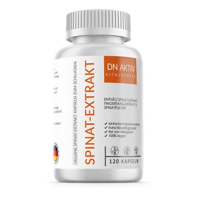 DNAKTIV Spinatextrakt Beta Ecdysterone 120 Kapseln Muskelaufbau Testosteron