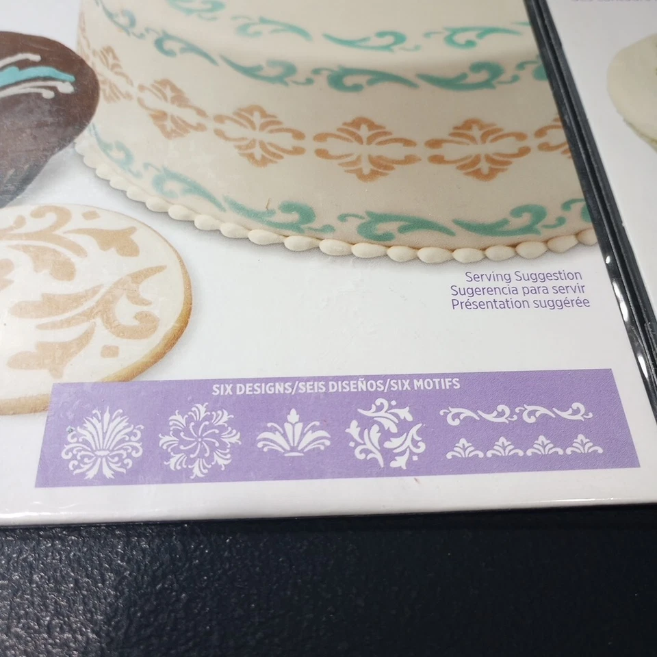 Lote de 3 plantillas con monograma Wilton Stick-N-Stay Foto 2 de 4