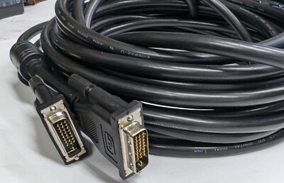 DVI-D Dual-Link Kabel Stecker/Stecker schwarz 10m