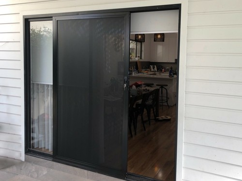 Perforated Aluminium Mesh Sliding Security Screen Door - Large - Picture 1 of 3