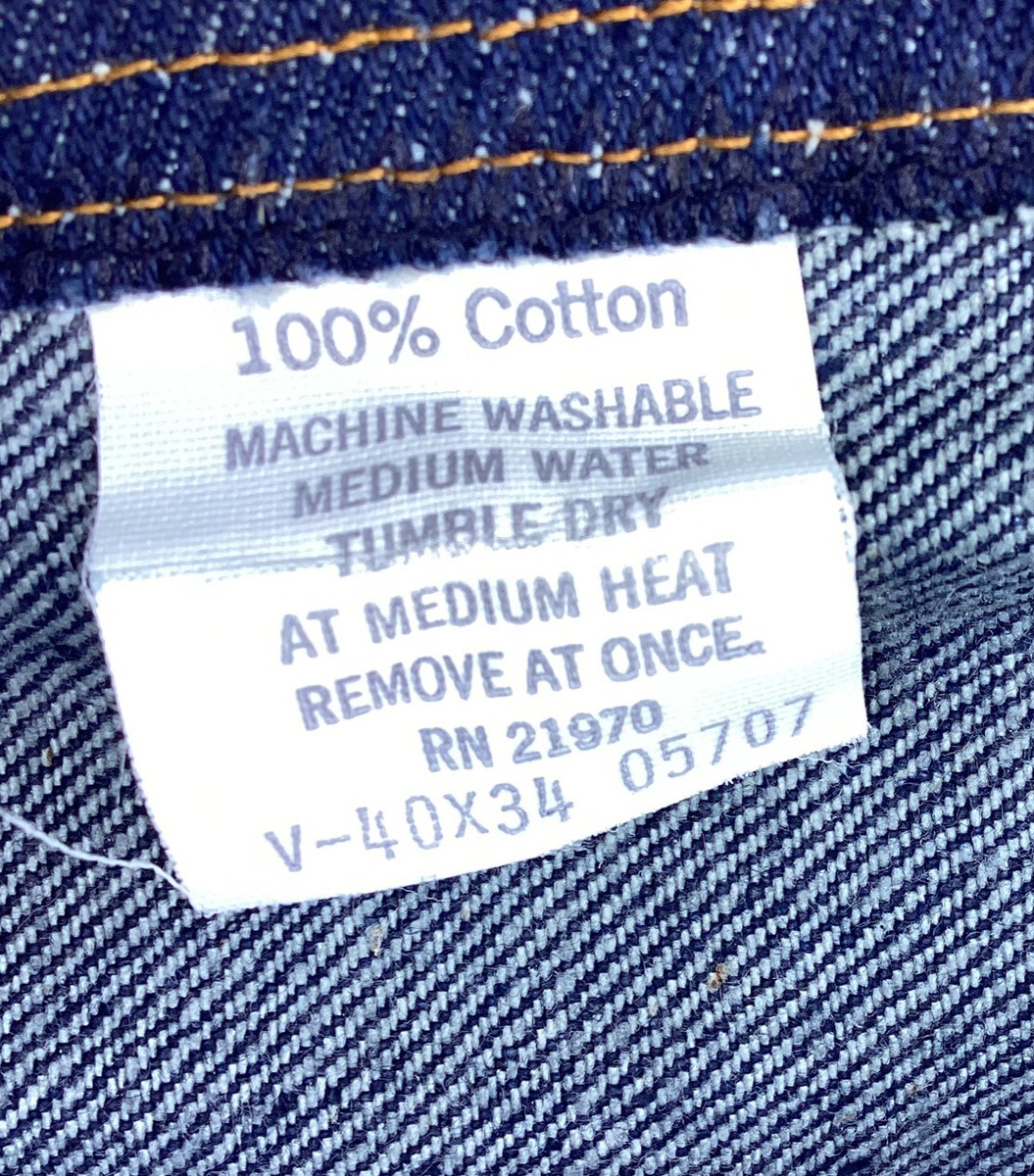 Vintage NWT Rocky Mountain Clothes Mine Men's Blue Jeans 40x34 100