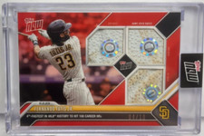 Fernando Tatis Jr 8/2/2023 Topps Now MLB 100th HR Triple GU Base Relic RED #4/10