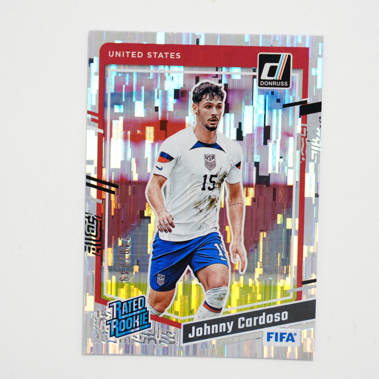 2023-24 Panini Donruss FIFA Rated Rookie Cubic #180 Johnny Cardoso USA /349