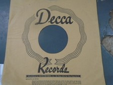 78 DECCA Record Sleeve Only Cover Vintage jazz blues country POST WAR