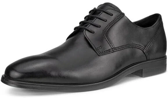Ecco Mens Shoes Queenstown Black Oxford Dress GRAIN LEATHER UK 11.5 EU 46 NEW