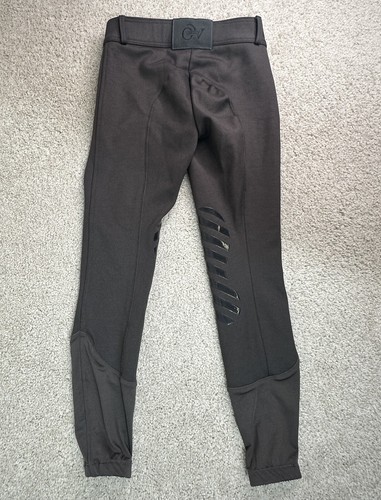 Ovation Winter Riding Pants Gray Equestrian Breeches Fleece Lined • Youth Large - Picture 7 of 11