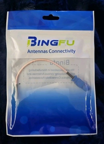 Bingfu Vehicle Car GPS Antenna Adapter Cable SMA Male to Fakra C Male Blue Coaxi - Picture 2 of 7