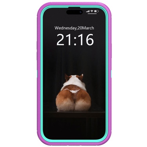 For iPhone 14 Pro Max 14 Plus Protective Case Hybrid Rugged Cover Tempered Glass - Picture 45 of 55