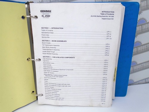 GRADALL 2460-4090 - XL4100 Combined PARTS MANUAL - UPPER STRUCT & UNDERCARRIAGE - Picture 8 of 20