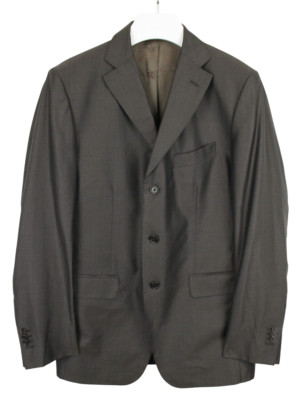 Massimo Dutti Wool Silk Blazer Mens (UK) 42 Single Breasted Notch Lapel