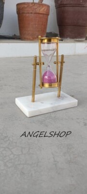 Tisch Messing Timer Sand Geschenk Sanduhr Dekor Messing Vintage Antik Maritim