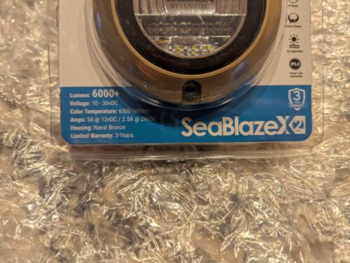 NUEVO Lumitec Seablaze X2 Spectrum Bronce Luz Subacuática 101516 Blanco/Azul - Imagen 2 de 8