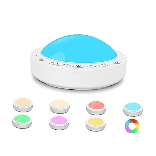White Noise Machine Baby,Portable Sound Machine for Baby Kids,Rechargeable-image