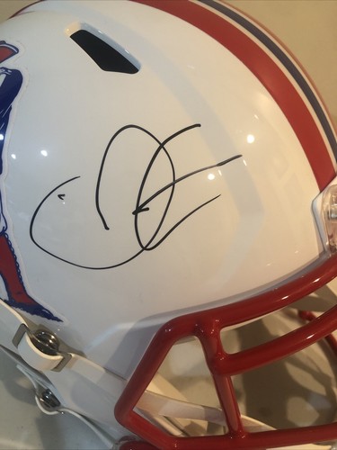 NEW ENGLAND PATRIOTS- JULIAN EDELMAN SIGNED AUTOGRAPH FULL SIZE HELMET PSA COA - Picture 3 of 9