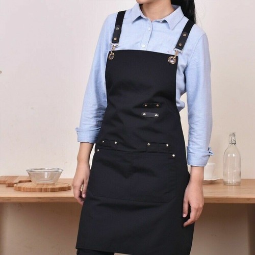 Japanisch Schürze mit Taschen Backen Koch Küche Kochen Cafe BBQ Künstler DE - Bild 5 von 18