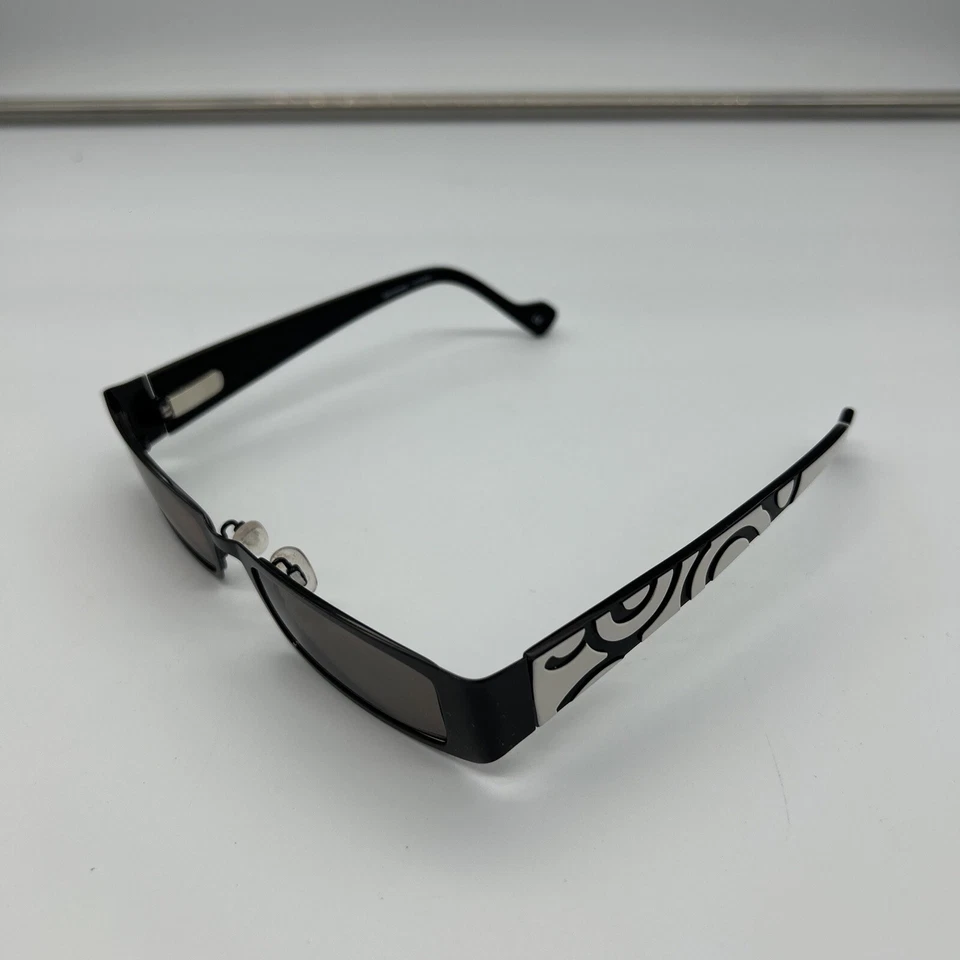 Monturas rectangulares de borde completo Osiris 655 Mod negro blanco Foto 4 de 4