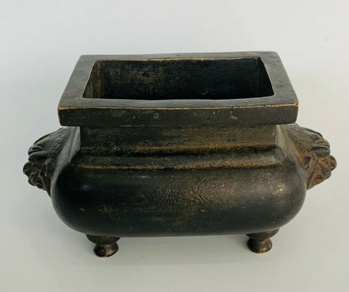 ANTIQUE CHINESE CHINA ARABIC ISLAMIC QING BRONZE CENSER INCENSE BURNER 19TH C - Picture 5 of 12